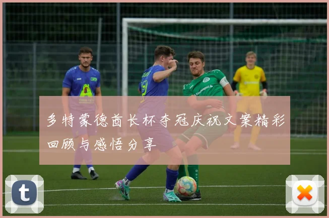 多特蒙德酋长杯夺冠庆祝文案精彩回顾与感悟分享